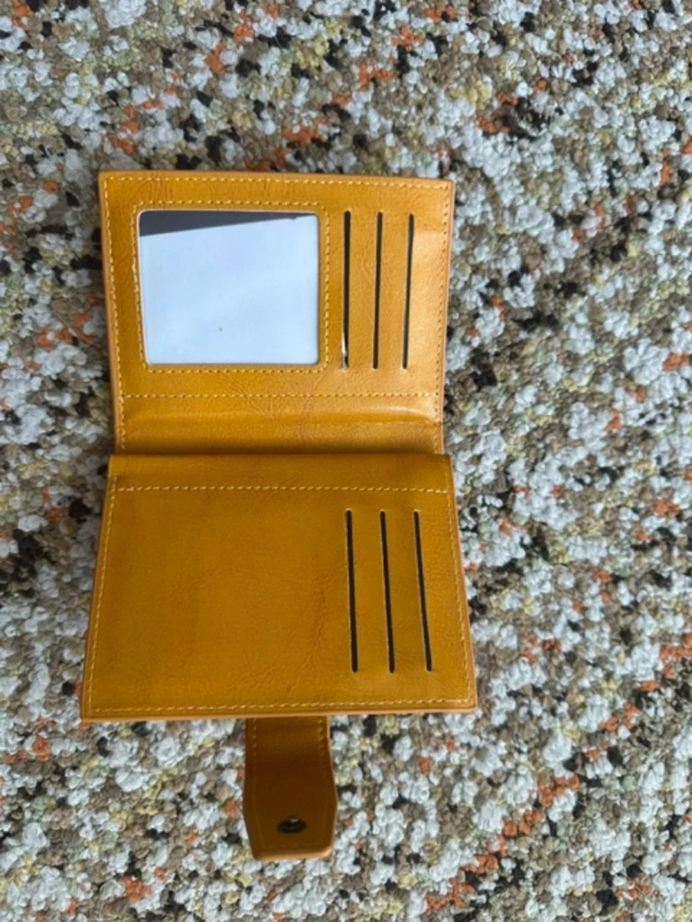 Gold Leather RFD protection Women's Wallet-New without tags